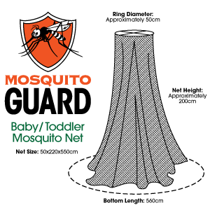 Mosquito Guard Baby Crib Netting w/ FREE Stroller Netting