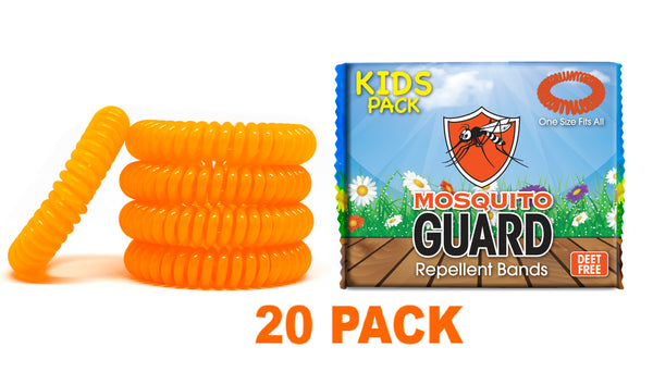 Mosquito Guard Kids Spiral Repellent Bands (20 Pack)